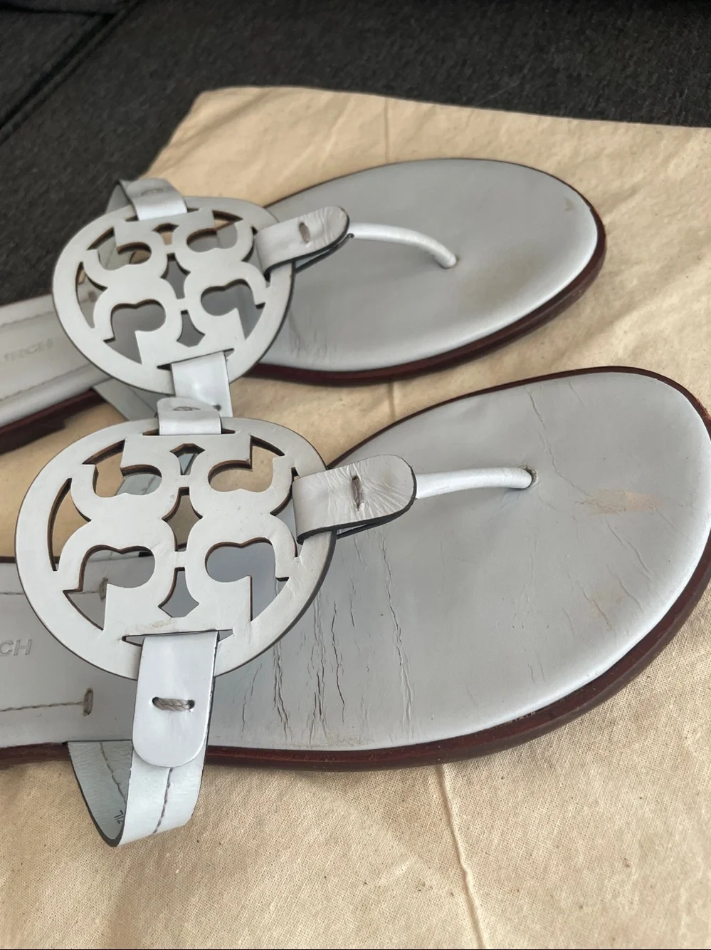 Tory Burch Welt Miller sandals flats in light blue US 9